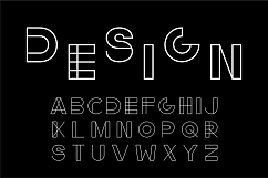 English alphabet, minimalistic design Product Image 1