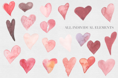 Watercolor Valentine Hearts Product Image 2