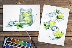 Fresh Mojito. Watercolor collection Product Image 5