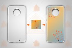 MOTO X4 UV TPU Clear Case Mockup Back View Product Image 2
