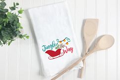 Jingle all the Way - Christmas SVG Cut File - DXF PNG EPS Product Image 3