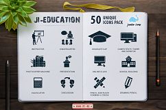 Glyph School-Education Icons Set Product Image 2