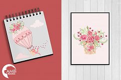       Hot Air Balloons, graphic, illustration, clipart AMB-1231  Product Image 2