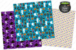 Halloween digital papers, Halloween patterns Product Image 2