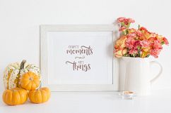 Landscape Frame Mockup - Autumn Pumpkins Product Image 3