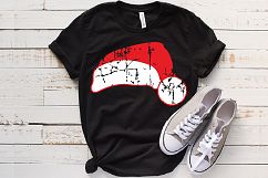 Santa hat svg ho ho ho Christmas 967s Product Image 1