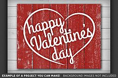Happy Valentines Day Sign SVG - Valentines Day SVG - 1512 Product Image 3