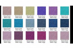 36 Glitter and Solid Color Princess Winter Theme Color Product Image 4