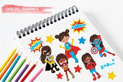 Superhero Girls  graphics and illustrations Product Image 3