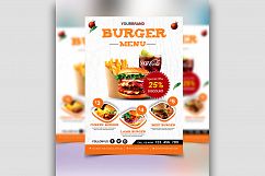 Burger Menu Flyer Discount Product Image 3