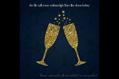 100 Glitter Champagne Glass, Glitter Wedding Christmas Party Product Image 2