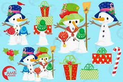 Snowman Clipart, Christmas Clipart, Frosty the Snowmen Clipart, Snowman Family, Snowman Clipart, AMB-1512clipart, graphics, illustrations AMB-1512 Product Image 3