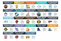 200 Premium Logo Template Bundle - Bonus 1900 Vector 8 Font Product Image 6