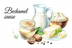 Bechamel sauce Watercolor Product Image 3