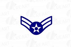 US Air Force enlisted rank insignia collection, US AF vector Product Image 7