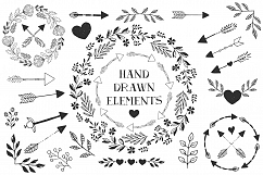 Wreaths, hearts, arrows - EPS &amp; PNG Product Image 2