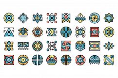 Alchemy icons vector flat Product Image 1