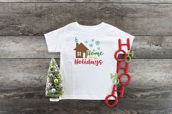 Home for the Holidays - Christmas SVG Cut File - DXF PNG EPS Product Image 7