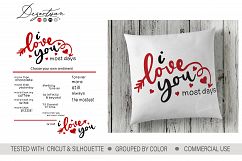 I Love You Fill In The Blank SVG DXF Cut File Product Image 1