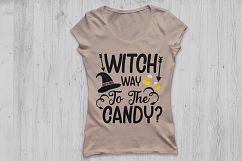 Witch Way To The Candy SVG, Halloween svg, Trick or Treat. Product Image 3
