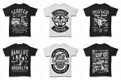 100  Vector Tshirt Designs ( B/W Concept ) Product Image 7