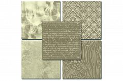 Kraft Wedding Digital Paper -Pretty Kraft Lace Product Image 3