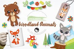 Woodland animals graphics and illustrations Product Image 1