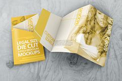 Customizable Z Fold Die Cut Brochure Mockups Product Image 3