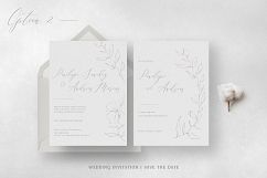Elegant Floral Wedding Invitation Suite Product Image 7
