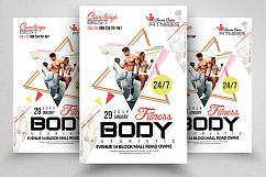10 Body Fitness Gym Flyers Bundle Product Image 10