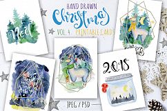 Magical Winter Bundle. Big Watercolor and lettering collection Product Image 5