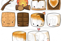 Kawaii Smores Clipart Product Image 2