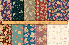 Autumn Leaves Handdrawn Clipart And Seamless Patterns Product Image 2