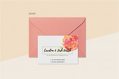 Floral Wedding Invitation Set Product Image 9