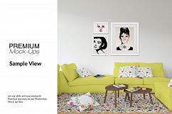 Throw Pillows Carpet &amp; Frames Set Product Image 12
