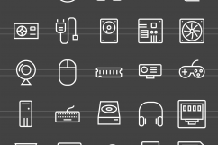 55 Computer &amp; hardware Line Icons Product Image 2
