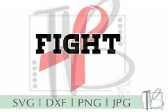 Breast Cancer SVG, Fight SVG, Pink Ribbon SVG Product Image 2