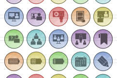 166 Web Filled Low Poly Icons Product Image 2