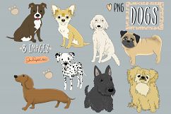Dogs | 8 images | Clip art illustrations Product Image 1