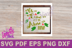 Svg Christmas Sign Stencil Bundle printable svg dxf png pdf esp files for cricut or silhouette Merry Christmas Trees Sold here Mistletoe svg Product Image 11
