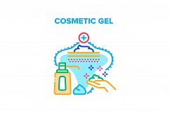 Cosmetic Gel Vector Concept Color Illustration Product Image 1