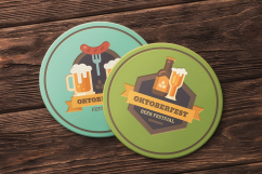 Oktoberfest beer festival banners and badges Product Image 5