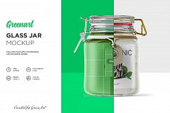 Clear Glass Jar Mockup Product Image 3