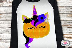 SVG, Eps, Dxf &amp; Png Files For Halloween Unicorn Bundle Product Image 8