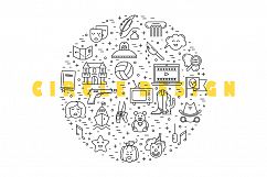 Movie Genre - editable line icons Product Image 3