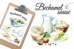 Bechamel sauce Watercolor Product Image 1