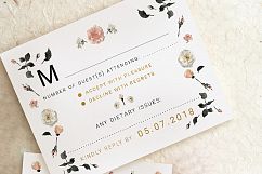 Rose Gold Wedding Invitation Suite Product Image 2