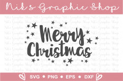 Merry Christmas Svg, Christmas Svg, Christmas Sign Svg Product Image 2
