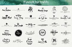 Premade Watercolor Logo Creator Kit for Illustrator + Photoshop Product Image 6