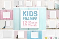 Kids frame mockup 8x10 bundle | nursery frames Product Image 1